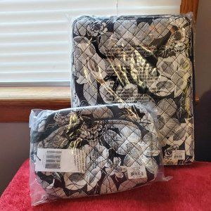 BRAND NWT VERA BRADLEY QUILTED TABLET TAMER ORGANIZER & MED COSMETIC BAG
